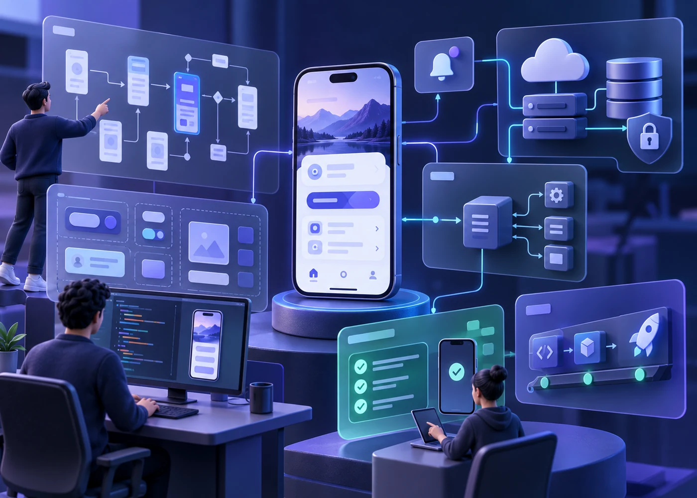 app development, original ZYFISTA illustration