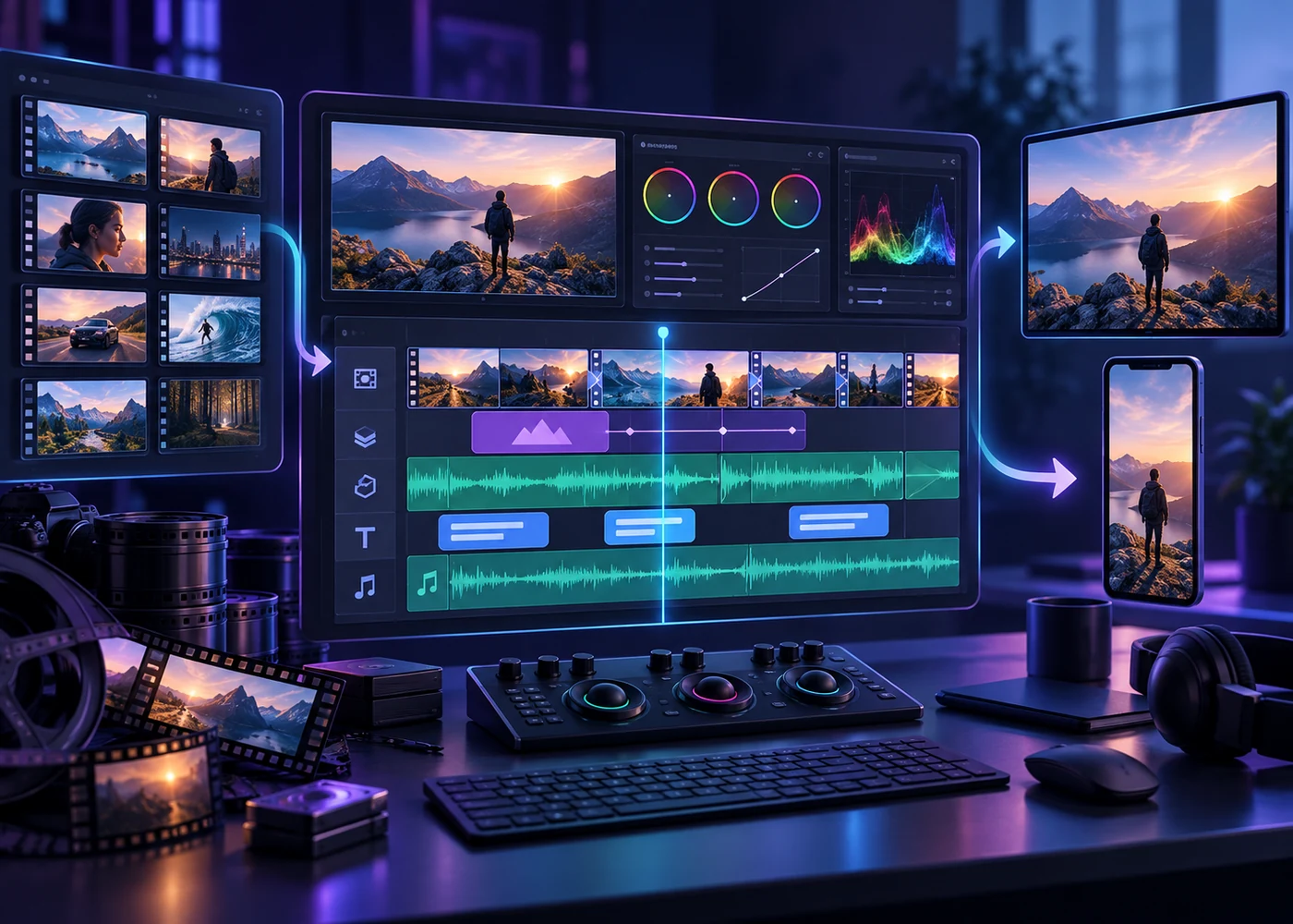 video editing, original ZYFISTA illustration